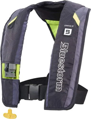 Vista 10 de BLUESTORM Stratus 35 Chaleco salvavidas inflable PFD para adultos Chaleco salvavidas automático de inflado automático aprobado por la Guardia
