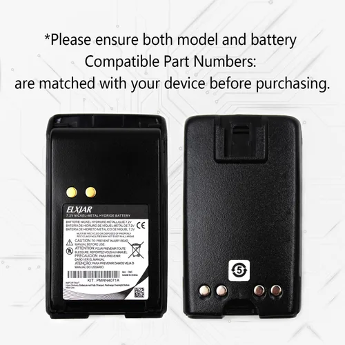 Vista 4 de Paquete de 4 baterías de repuesto para radios Motorola Mag One BPR40 A8 PMNN4071 PMNN4071A PMNN4071A PMNN4071AR Walkie Talkie con clip para cinturón
