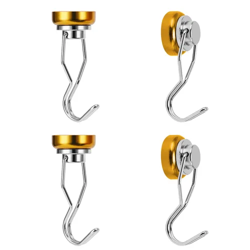 Vista 7 de Ant Mag Ganchos magnéticos giratorios de 50 libras, ganchos magnéticos resistentes para parrilla, paquete de 4 con calcomanías a prueba de arañazos