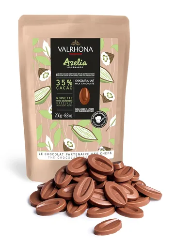 Vista 17 de Valrhona JIVARA - Discos de chocolate con leche cremosa (40 % cacao), fácil de derretir y templar, notas de vainilla y malta, para galletas