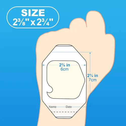 Vista 9 de LotFancy Apósito de película transparente, 2.37 x 2.75 pulgadas, 110 unidades, cubierta impermeable para heridas, vendaje transparente adhesivo
