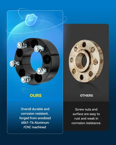 Vista 5 de PHILTOP Espaciador de rueda de 4 x 4, espaciadores de rueda de 1 pulgada para Polaris Trail Boss 330 2003-2013, Trail Blazer 250 1990-2006, Trail