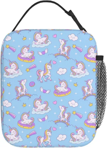 Vista 14 de Gianlaima Bolsa de almuerzo con diseño de camuflaje de camuflaje y bandera estadounidense, bolsa de almuerzo aislada portátil, reutilizable, bolsa