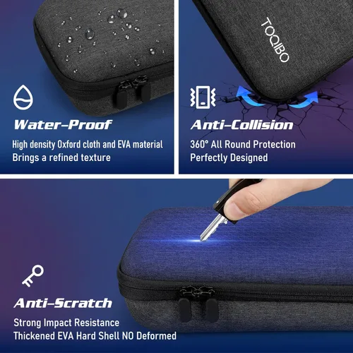 Vista 6 de TOQIBO Funda protectora de transporte para cubierta de vapor, funda de transporte portátil compatible con consola de vapor y accesorios, funda