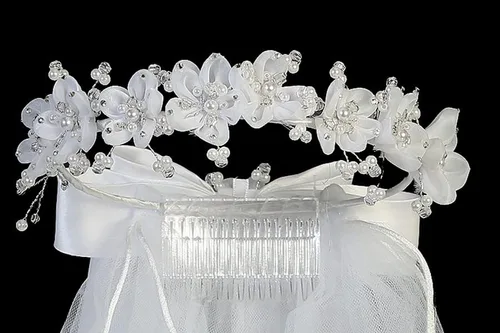 Vista 3 de Swea Pea & Lilli T-463 - Vela de organza con lazos de satén en la parte trasera