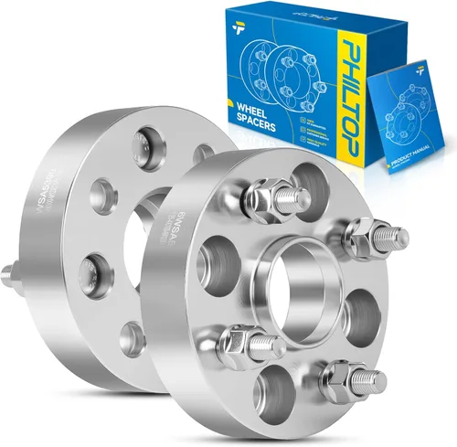 PHILTOP 4x100 1.25" Espaciadores de rueda para Yaris, 2 piezas de espaciadores de rueda centrados en buje con 54.1mm de diámetro interior del buje,