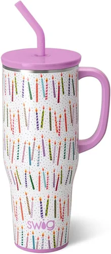 Vista 53 de Swig Life 40oz Insulated Mega Mug with Handle & Straw, Boho Desert DESIERTO BOHO