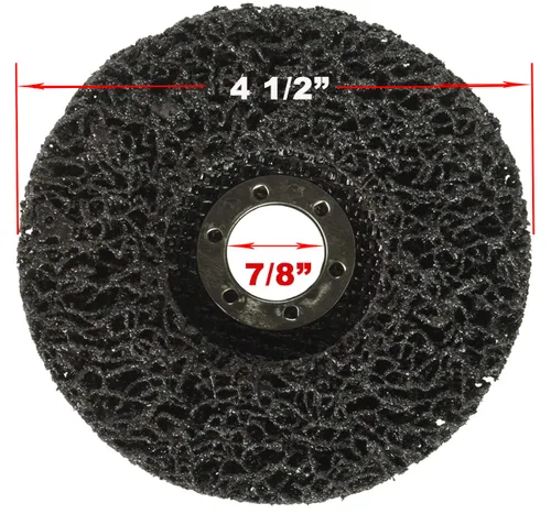 Vista 3 de Paquete de 4 discos de repuesto de 4-1/2" x 7/8" para removedor de pintura y óxido, pelador