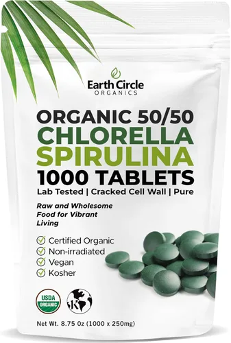 Vista 15 de Tabletas de Chlorella Orgánicas 400 unidades Superalimento de Alta Potencia Píldoras de Clorofila de Algas Verdes 100% Puras Pared Celular