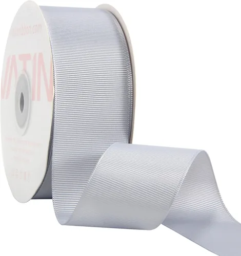 Vista 174 de VATIN Cinta de Grogrén Negra, 1-1/2" x 50 Yardas Continuas, Cinta de Grogrén de Poliéster Negra, Usar para Lazos de Bricolaje, Accesorios