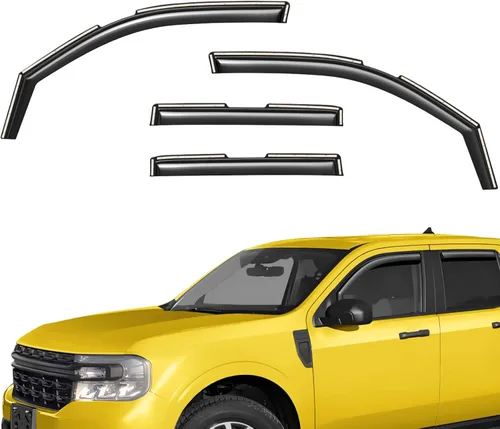 Vista 41 de Deflectores de ventana extra duraderos en el canal, protectores de lluvia aptos para Buick Encore GX 2020-2026, viseras solares, ventilación