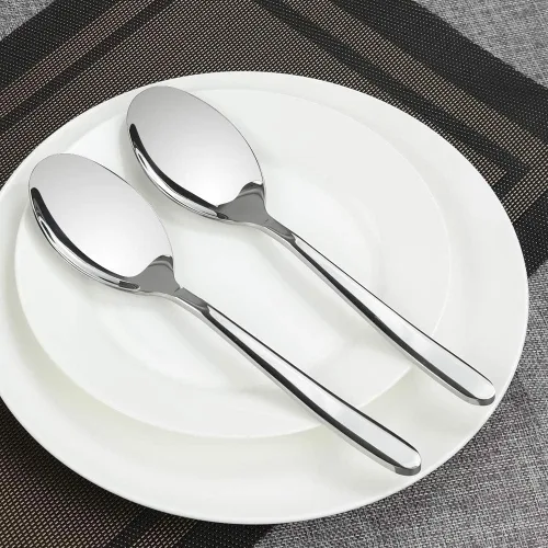 Vista 7 de Kekow Cucharas para servir buffet de acero inoxidable de 8 piezas