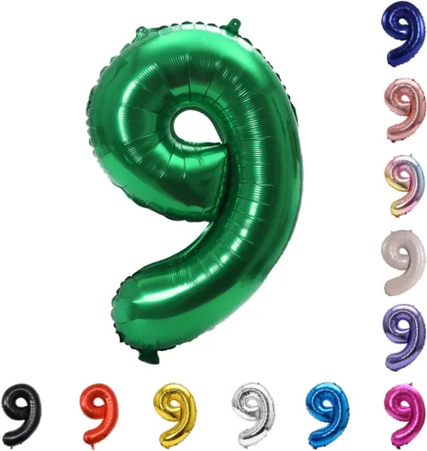 Vista 78 de YPSelected Globo de aluminio grande de 32 pulgadas con número de helio, cumpleaños, boda, fiesta, 0-9 (azul bebé, 0)