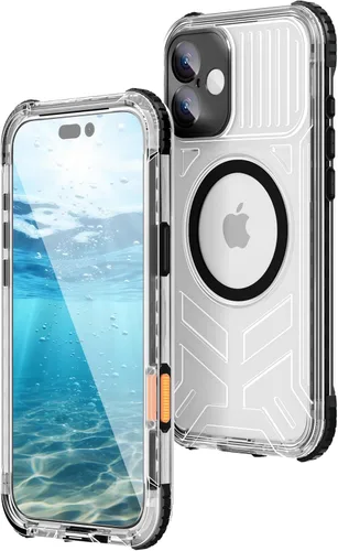 Vista 55 de WIFORT Funda impermeable para iPhone 15, [IP68 bajo el agua a prueba de polvo] [pantalla integrada] [15 pies a prueba de golpes militar], cubierta