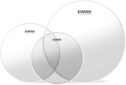 Evans Cabezales de batería - G1 Clear Standard Tompack (12 pulgadas, 13 pulgadas, 16 pulgadas)