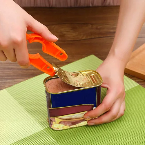 Vista 6 de Paquete de 4 abrebotellas de cocina multifuncional, ajustable, fácil agarre, abridor de botellas naranja, uso para ancianos débiles manos y artritis