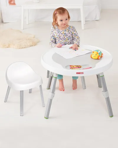 Vista 6 de Skip Hop Baby 3 en 1 Grow with Me Set con centro de actividades y sillas para niños pequeños, explora y más