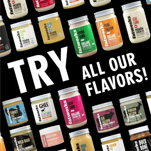 Vista 7 de Fatworks Sebo premium de cordero (Mutton), 100% con acabado de pasto alimentado con pasto, criado en pasto, rendido artesanalmente, gourmet, cocina