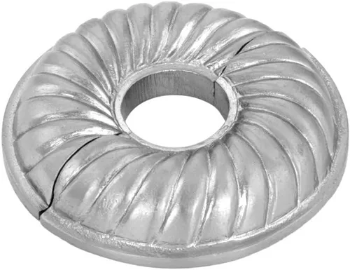 Vista 54 de Renovators Supply Manufacturing Placa de Escudo de Aluminio 3.13" DE Escutcheon 1" IPS Brida de Radiador Negra