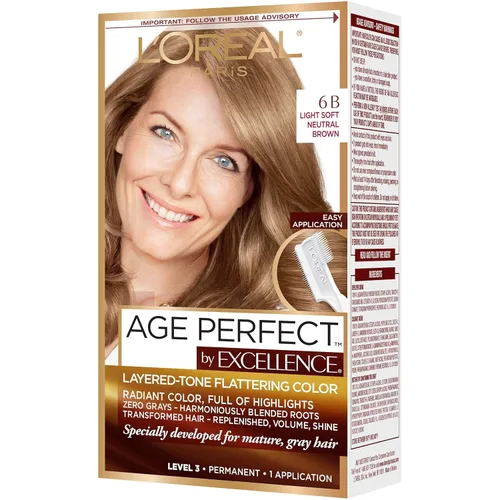 Vista 46 de L'Oreal Paris Excellence Age Perfect - Kit de coloración de tonos degradados, rubio natural medio 5CB
