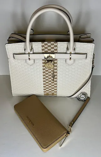 Vista 2 de Michael Kors Bolso Hamilton MD con cartera Continental grande y gancho para bolso