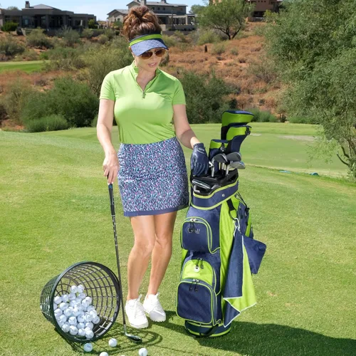 Vista 4 de Glove It Visera estampada y sólida, visera para mujer, visera de sol para mujer, visera de golf con bobina, visera para correr, tenis