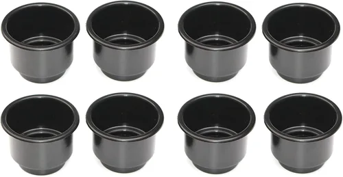 Vista 12 de JSP Manufacturing 3 5/8 negro Jumbo Cup Boat RV Car Truck Poker Pool Table Sofa Inserts tamaño grande - 1 paquete (1)