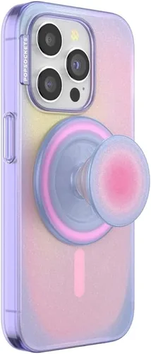 Vista 10 de PopSockets Funda para iPhone 15 Plus con agarre redondo para teléfono compatible con MagSafe, funda para iPhone 15 Plus, compatible con carga