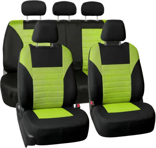 Vista 26 de Fundas de malla 3D de primera calidad para asiento de auto, camión o caravana, de FH GROUP (FH-FB068115), Gris