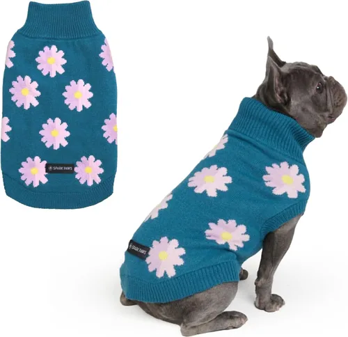 Vista 54 de Spark Paws Sudadera con capucha para perro, suéter de primera calidad para perros pequeños, medianos y grandes Trajes cálidos para bulldogs