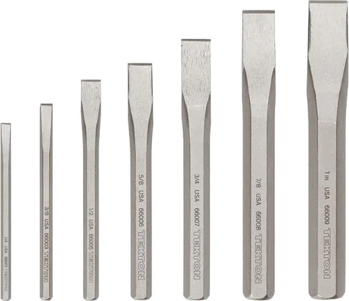 Vista 10 de TEKTON Juego de cinceles fríos, 3 piezas (1/2, 3/4, 1 pulgada) PNC91003 Fabricado en Estados Unidos