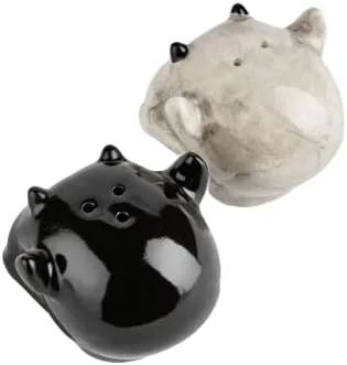 Vista 2 de Killstar Ashmedai Salero y pimentero Calavera Cuernos de Diablo Goth Spooky