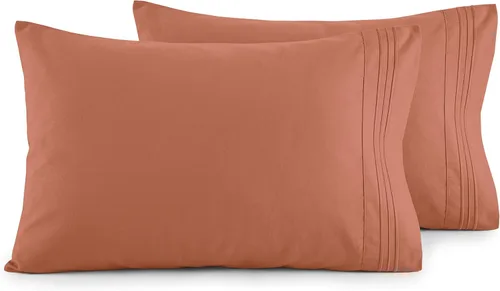 Vista 43 de Elegant Comfort Juego de fundas de almohada ultrasuaves de lujo de 2 piezas - Microfibra premium de calidad hotelera 1500, doble cepillado