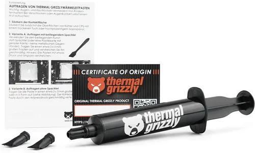 Vista 8 de Thermal Grizzly Hydronaut - Pasta térmica conductora de alto rendimiento, 0.92 oz/0.3 fl oz, ideal para refrigeración por aire y agua, CPU, GPU