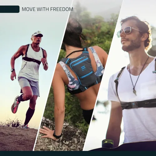 Vista 7 de FITLY Minimalist Running Pack - Fitness Backpack Phone Holder, Storage, Thoracic Belt - Carry Personal Items - Running Gear for Men & Women