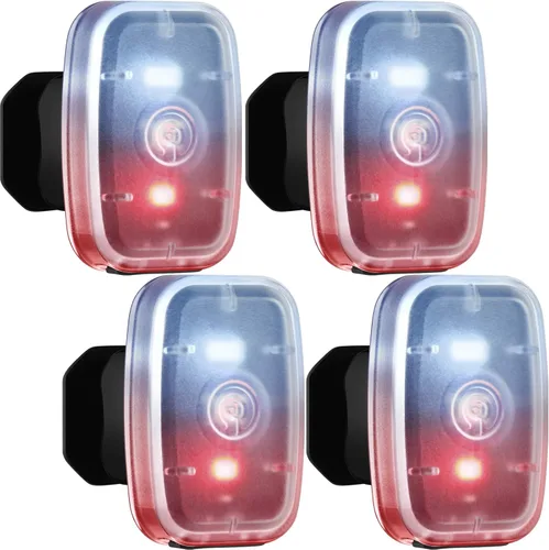 Vista 8 de Mudder Luces de Correr para Corredores Lámparas LED de Seguridad Recargables USB con Clip Estroboscópico Lámparas Traseras de Bicicleta con 5 Modos