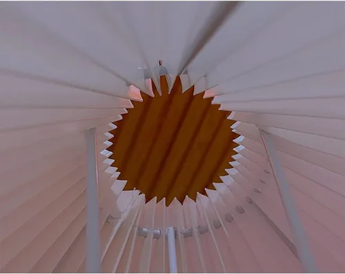 Vista 3 de Desk Light Chinese Retro Pleated Desk Light Living Room Decoration Table Lamps, Bedroom Bedside Lamp, Used for Study Room Office Decor Desk Lamp Led