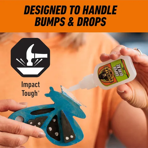 Vista 5 de Gorilla Super Glue Gel XL, pegamento transparente, 25 gramos (paquete de 2) - Todo propósito y configuración rápida para proyectos y reparaciones