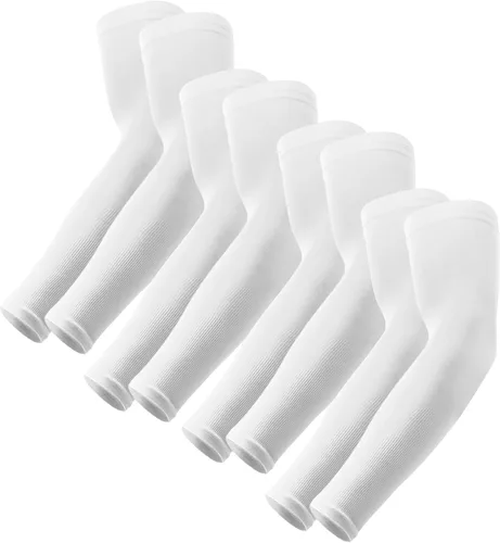 Vista 42 de Mangas de compresión de enfriamiento para hombres y mujeres, con protección solar UV UPF 50, paquete múltiple, mangas protectoras de brazos