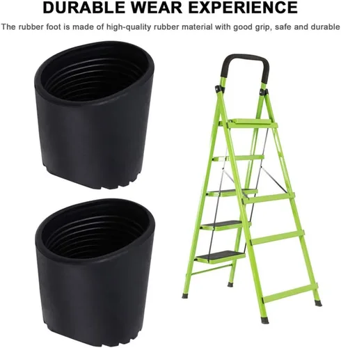 Vista 3 de DOITOOL 4 piezas antideslizantes para escaleras, accesorios de goma para escaleras, pies de escalera de repuesto, cojín de 1.890 in