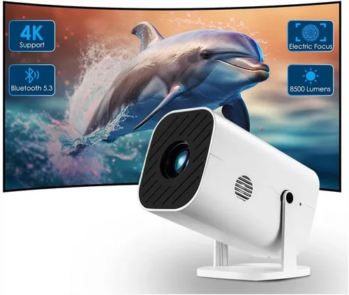 Vista 10 de Proyector con Wifi y Bluetooth, Mini Proyector de Habitación, Aplicación Integrada y Altavoces, Proyector Nativo 1080P, Compatible con 4K, Soporta