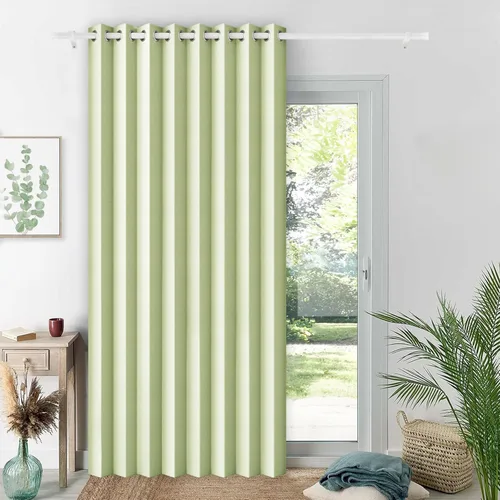 Vista 21 de Cortinas Verticales de Privacidad, Cortina Vertical de Pliegues Fruncidos con Memoria Entrenada Adecuada para Cobertura Abierta de 78 Pulgadas
