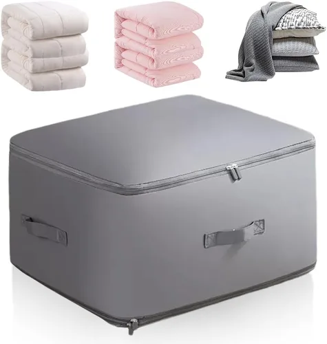 Ultra Space Saving Self Compression Organizer, 2026 Upgraded Space Saving Self Compression Organizer for Comforters, Blankets, Bedding, Portable