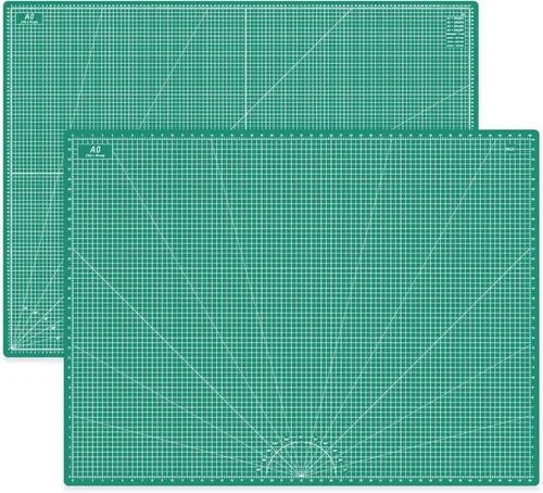 Vista 15 de HEADLEY TOOLS Alfombrilla de corte autocurativa de 18"x24" engrosada, A2 Alfombrilla de corte rotatoria para costura de manualidades, tabla de corte