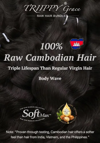 Vista 6 de TRIIPPY Paquetes de Ondas Corporales de Cabello Humano, 100% Cabello Camboyano Crudo Ondulado 3 Paquetes, Triple la Vida Útil Comparado con Paquetes