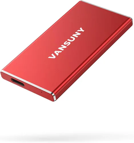 Vista 9 de Vansuny 1TB SSD externa portátil, USB 3.1 Gen2 500MB/s de transferencia de datos de alta velocidad, unidad de estado sólido mini portátil externa