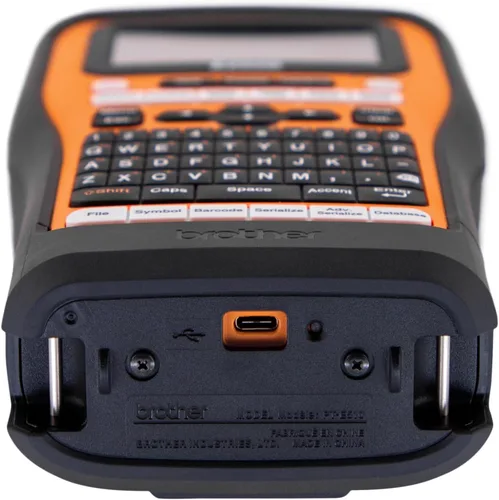 Vista 7 de Brother - Herramienta rotuladora de mano, Mobile PTE500, interfaz USB, batería de Li-ion, corte automático, funda de transporte
