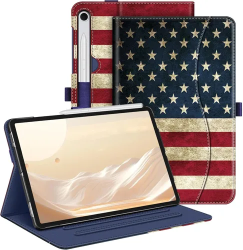 Vista 31 de Funda Fintie para Samsung Galaxy Tab S10 Lite/S10 FE/S9 FE 5G 10.9 pulgadas/Tab S9 11 pulgadas con soporte para S Pen, cubierta protectora