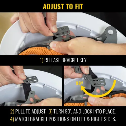 Vista 5 de Klein Tools Sombrero duro, estilo de ala completa sin ventilación, acolchado, auto-absorbente y resistente al olor