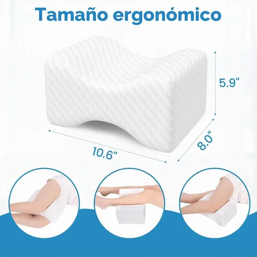 Vista 2 de TranquilRelax Almohada de rodilla para dormir de lado, almohada de piernas